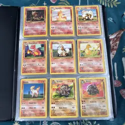 Old Vintage Wotc Pokemon Tcg Binder Bundle Joblot X117 Cards No Duplicates - Image 3
