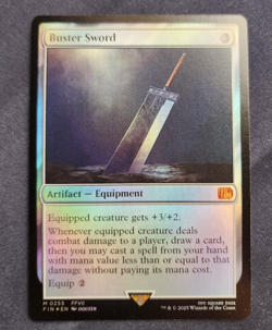 MTG Final Fantasy English Buster Sword 0255 Foil - Image 3