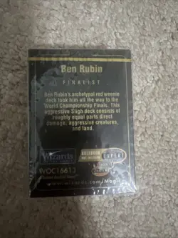 Magic the Gathering Sealed 1998 Seattle World Championship Deck Ben Rubin - Image 2