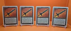 🟤🟤🟤 (4) 1995 Magic The Gathering CHRONICLES RUNESWORD PLAYED 🟤🟤🟤 - Image 1