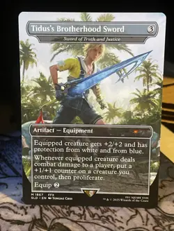 Sword of Truth and Justice Tidus Brotherhood #1867 MTG Final Fantasy Secret Lair - Image 1