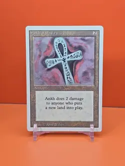 🟤🟤🟤 1994 Magic The Gathering ANKH OF MISHRA REVISED 3RD EDITION PLAYED 🟤🟤🟤 - Image 1