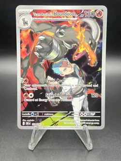Pokemon TCG Team Rockets Houndoom 191/182 Illustration Rare Holo Destined Rivals - Image 1