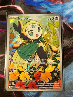 MEP Meloetta 026 Illustration Rare Black Star Promo Pokemon Mega Evolution TCG - Image 1