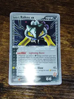 Rocket's Raikou Ex 108/107 Secret Rare Ultra Rare Pokemon Ex Deoxys - Image 2