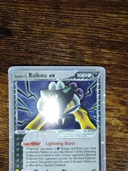 Rocket's Raikou Ex 108/107 Secret Rare Ultra Rare Pokemon Ex Deoxys - Image 3