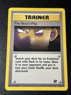 Pokemon - Trainer - The Boss's Way 73/82 - 2000 Team Rocket Set LP/MP - Image 1