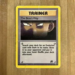 Pokemon - Trainer - The Boss's Way 73/82 - 2000 Team Rocket Set DAMAGED - Image 1