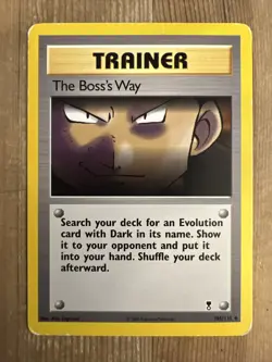 The Boss's Way 105/110 Uncommon Legendary Collection 2002 Pokemon Vintage DMG - Image 1
