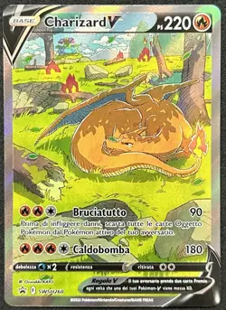 POKEMON~CHARIZARD V~SWSH2260~SWSH PROMO BLACK STAR~ITA~NM - Image 1