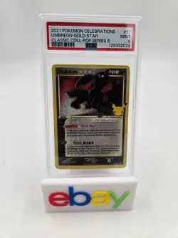 2021 POKEMON CELEBRATIONS CLASSIC COLL #17 UMBREON-GOLD STAR PSA 9 129332074 - Image 1
