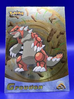 2003 Topps Pokemon Advanced Groudon #36 RARE FOIL HOLO LP - Image 3