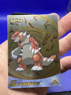 2003 Topps Pokemon Advanced Groudon #36 RARE FOIL HOLO LP - Image 5