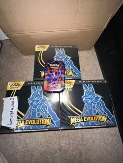 Pokemon TCG Mega Evolution ETB Elite Trainer Box x3 + Mini Tin Sealed ✅ - Image 1