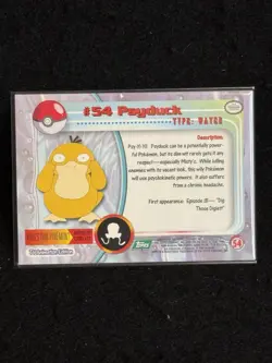 Pokemon Psyduck #54 - Topps TV Animation Edition - Pokemon TCG - Image 2
