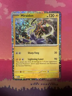 Pokemon Card Miraidon McDonald's 2024 Holo 003/015 Near Mint - Image 1