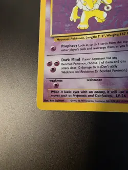 Pokemon WOTC Card - Hypno - Fossil Set - Holo Rare - 8/62 - Image 4