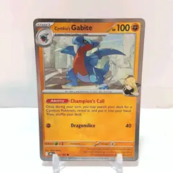 Pokemon Cynthia's Gabite (Cosmos Holo) 103/182 NM Miscellaneous Cards & Products - Image 1