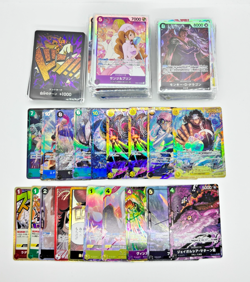 One Piece Card TCG Japanese Bulk Lot 110 Cards Includes R SR SEC L Don Parallel - Image 1