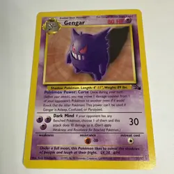 Pokemon TCG Gengar 20/62 Fossil Non Holo Rare LP Card - Image 2