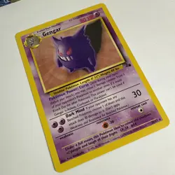 Pokemon TCG Gengar 20/62 Fossil Non Holo Rare LP Card - Image 3