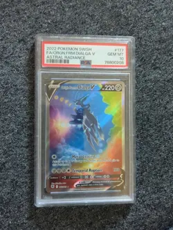 Pokemon TCG Origin Forme Dialga V Astral Radiance Holo Card 177/189 GM PSA 10 - Image 1