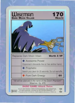 Sailor Moon CCG Ultra Rare Card #159 Wiseman Holo Foil Premiere 2000 Dic Dart - Image 1