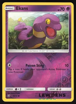 Ekans - 36/73 - Reverse Holo Common - Shining Legends - Pokemon Card - Image 1