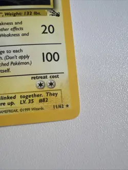 Magneton Holo Fossil Set Unlimited 11/62 Rare Vintage WOTC Pokemon Card - Image 5