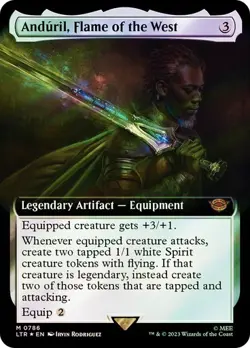 MTG - Anduril, Flame of the West - Surge Foil - Ext - Lord of the Rings - Magic - Image 1