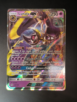 Carta Pokemon LUNALA GX 66/149 Sole e Luna Full Art Holo Rara ITA Near Mint - Image 1