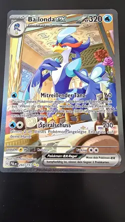 Pokemon Bailonda ex SAR | Deutsch 260/193 Entwicklungen in Paldea Boosterfrisch - Image 1