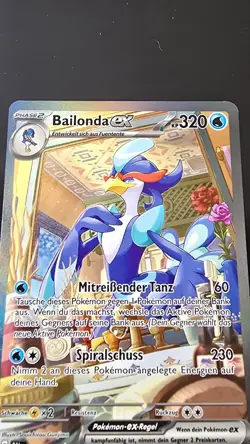 Pokemon Bailonda ex SAR | Deutsch 260/193 Entwicklungen in Paldea Boosterfrisch - Image 4