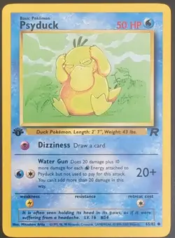 Enton 65/82 Team Rocket 1.Edition Englisch NM Pokemon - Image 1