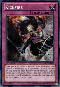 Kickfire - Secret Rare 1st Edition CBLZ-EN089 - NM - YuGiOh - Image 1