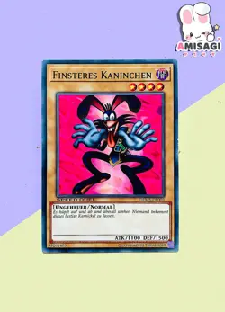Yu-Gi-Oh! - Karte Finsteres Kaninchen DEM5-DE003 Demo-Deck TCG Deutsch - Image 1