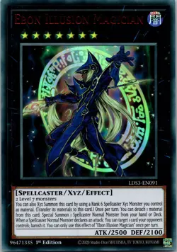 Yugioh Ebon Illusion Magician LDS3-EN091 Red 1st Edition Ultra Rare NM - Image 1