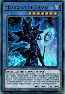 Yugioh Magician of Chaos LDS3-EN089 1st Edition Ultra Rare NM - Image 1