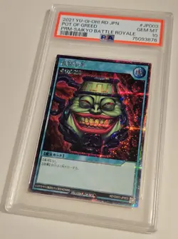 YU-GI-Oh! Japanese Promo JP003 Pot of Greed Rush Duel Saikyo Battle Royale PSA10 - Image 3