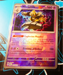 Pokemon Francais Card Holo Carte Noctunoir PRE 037/131 Masterball FR Mint 2025 - Image 1