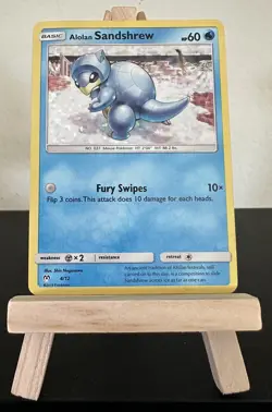 Alolan Sandshrew Pokemon Card Holo 4/12 Mcdonalds Promo 2019 Mint - Image 1