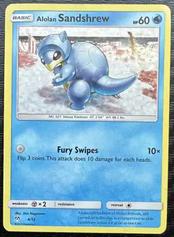 Alolan Sandshrew Pokemon Card Holo 4/12 Mcdonalds Promo 2019 Mint - Image 3