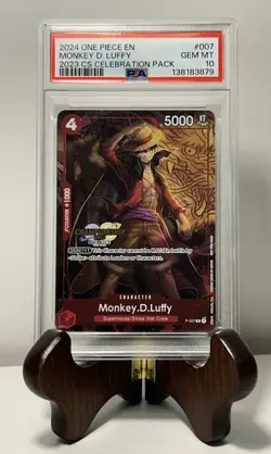 Monkey.D.Luffy (007) (CS 2023 Celebration Pack) One Piece Promotion Cards PSA 10 - Image 1