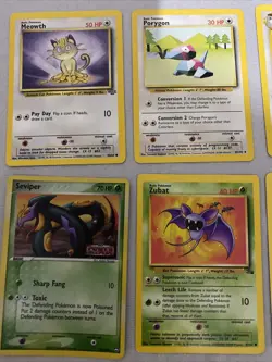 Pokemon Trading Cards Lot of 27 Holographic Aggron Beedrill Seviper Ungraded - Image 4