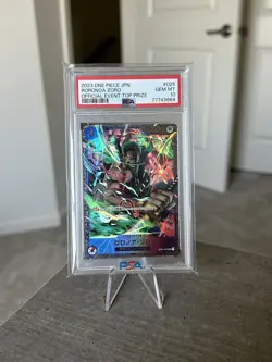 PSA 10 Zoro OP01-025 Flagship Top Prize Event Promo Japanese One Piece Card - Image 1