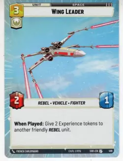 Star Wars Unlimited Hyperspace Card #499 Wing Leader - Image 1