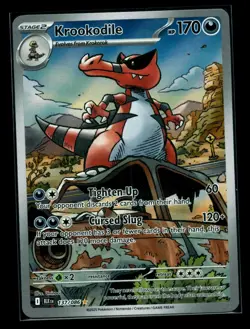 Pokemon Card TCG KROOKODILE Black Bolt Illustration Rare IR Holo 137/086 NM - Image 1