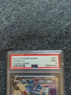 Mew V Alt Art 251/264 - PSA 9 MINT - 2021 Pokemon Card TCG - Fusion Strike - Image 3