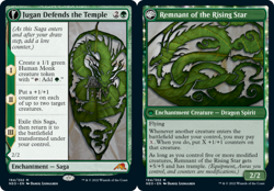 MTG Jugan Defends the Temple // Remnant of the Rising Star - Foil, Kamigawa: Neo - Image 1
