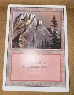 Basic Lands 10 MTG Mountain (A), NM-Mint, English Revised Edition - Image 2